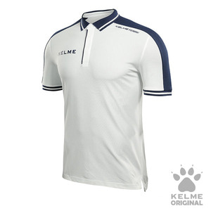 3871015 Polo(MEN) White/Navy Blue