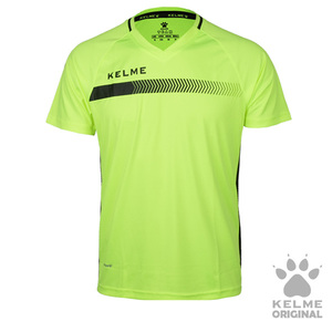 K16Z2003 Short Sleeve Football Shirt Neon Yellow/Black