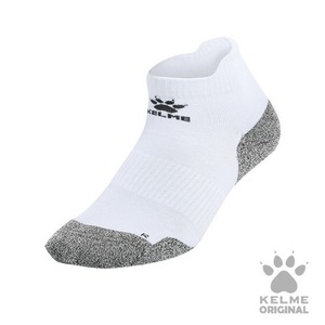 9876302 Flat Casual Socks（Adult) White/Dark Gray