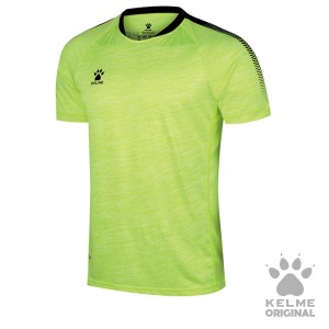 k15z201a Short Sleeve Football Shirt Neon Yellow/Black